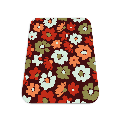 Office chair mat Field flowers