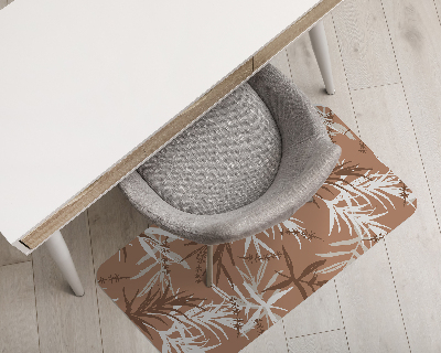 Office chair mat Palm trees