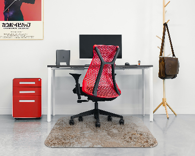 Office chair mat Mandala on a stone