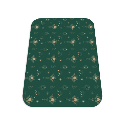 Office chair mat Mystical esoteric pattern