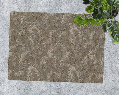 Office chair mat Natura leaves