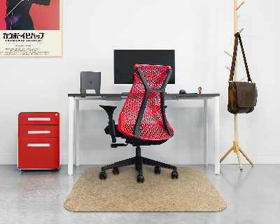 Office chair mat Rattan pattern