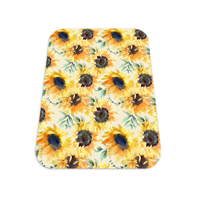 Computer chair mat Golden sunflowers