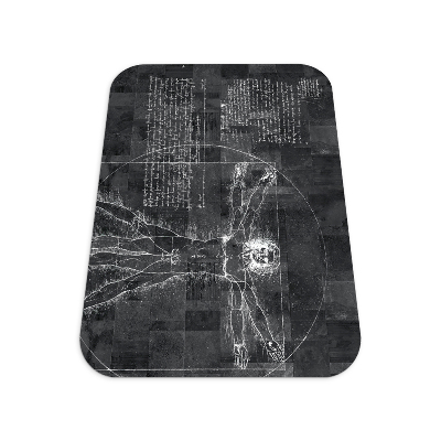 Chair mat Vitruvian man