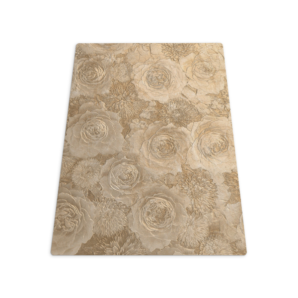 Chair mat Embossed roses