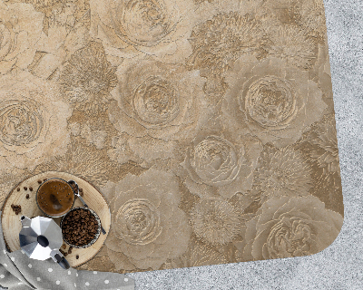 Chair mat Embossed roses