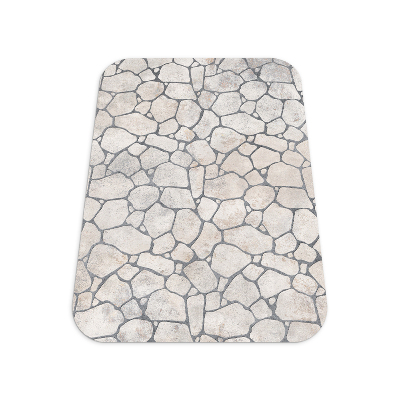 Computer chair mat Stone path