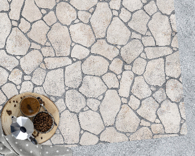 Computer chair mat Stone path