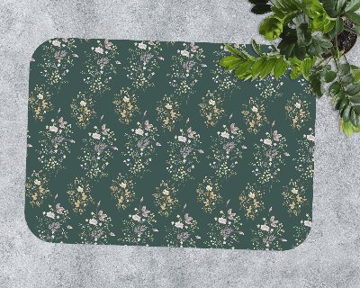 Computer chair mat Summer field flowers