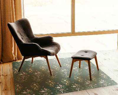 Computer chair mat Summer field flowers