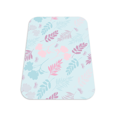 Chair floor protector Pastel vegetation