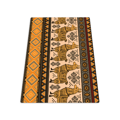 Chair floor protector Asian lama pattern