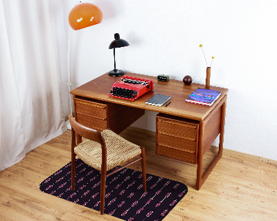 Desk chair mat Composition with districts