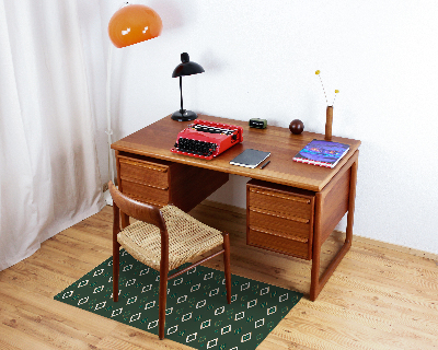 Desk chair mat Rombs with marble