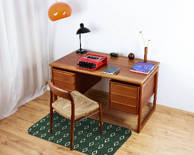 Desk chair mat Rombs with marble