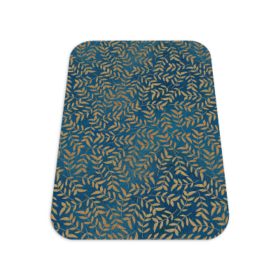 Desk chair mat Golden leaves