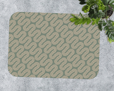 Desk chair mat Pasta pattern