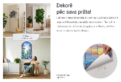 3D wall hole sticker 38x39 Industrial landscape