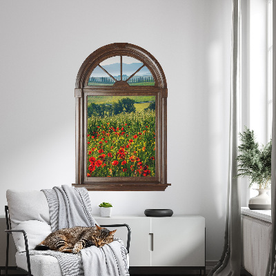 Fake window wall sticker 27x39 Picturesque landscape