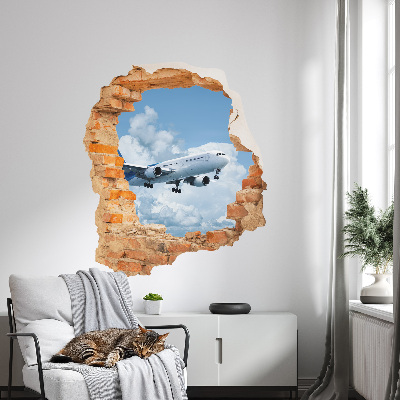 3D wall hole sticker 33x39 Aerial discovery