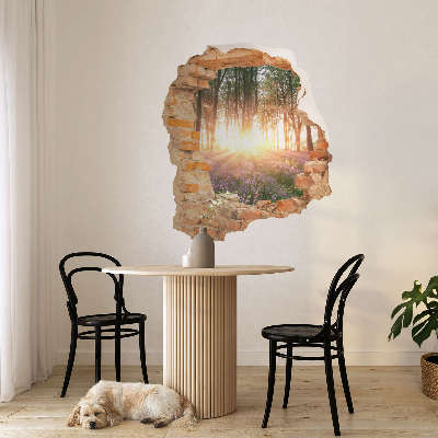 3D wall hole sticker 33x39 Forest Breakthrough