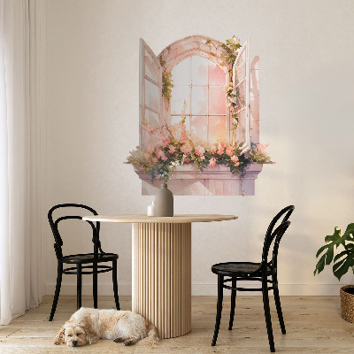 Fake window wall sticker 37x39 Romantic window