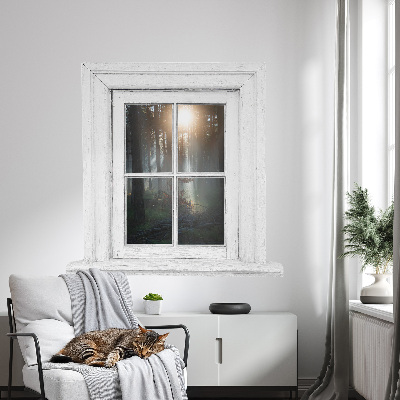 Fake window wall sticker 40x39 Forest window