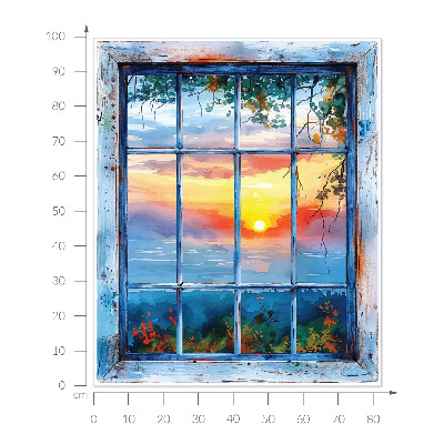 Fake window wall sticker 32x39 Window West