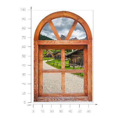 Fake window wall sticker 26x39 Window views