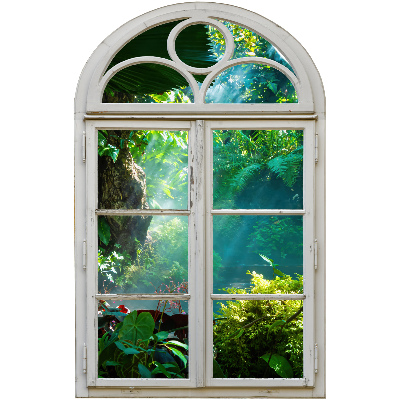 Fake window wall sticker 25x39 Exotic view