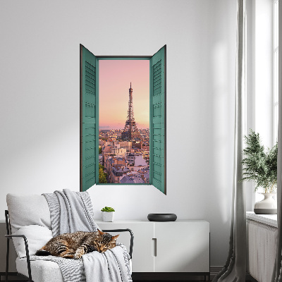 Fake window wall sticker 23x39 City window