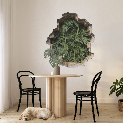 3D wall hole sticker 36x39 Tropical nature