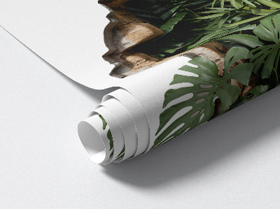 3D wall hole sticker 36x39 Tropical nature