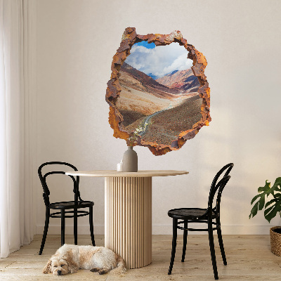 3D wall hole sticker 33x39 Mountain landscape