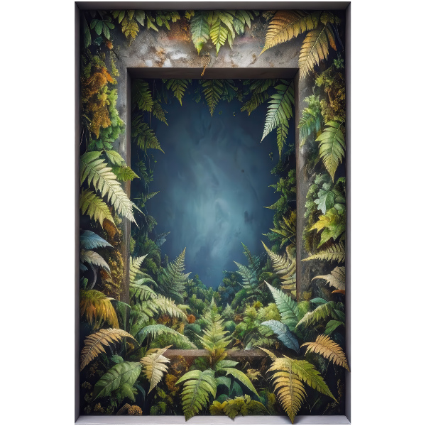 Fake window wall sticker 26x39 Natural harmony