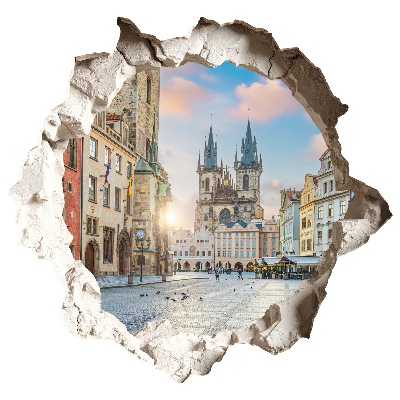 3D wall hole sticker 39x37 City Market