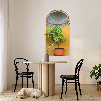 3D illusion wall decal 22x39 Orange tree