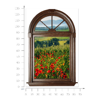 Fake window wall sticker 35x51 Picturesque landscape