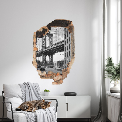3D wall hole sticker 34x51 City landscape