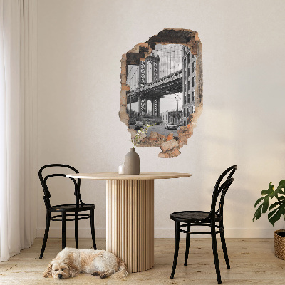3D wall hole sticker 34x51 City landscape
