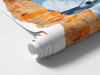 3D wall hole sticker 44x51 Aerial discovery