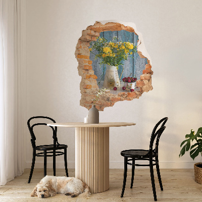3D wall hole sticker 44x51 Rural landscape