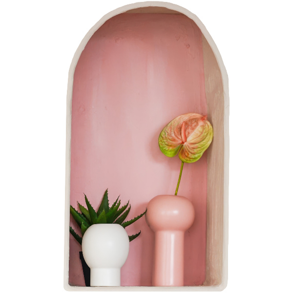 3D illusion wall decal 30x51 Subtle vegetation