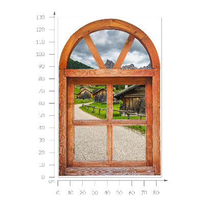 Fake window wall sticker 33x51 Window views