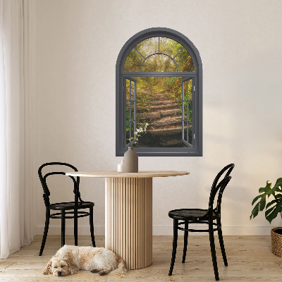 Fake window wall sticker 35x51 Forest window