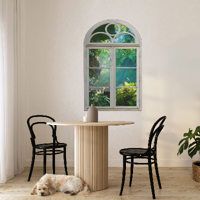 Fake window wall sticker 33x51 Exotic view