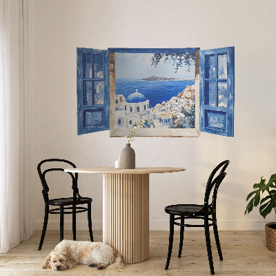 Fake window wall sticker 51x30 Greek landscape