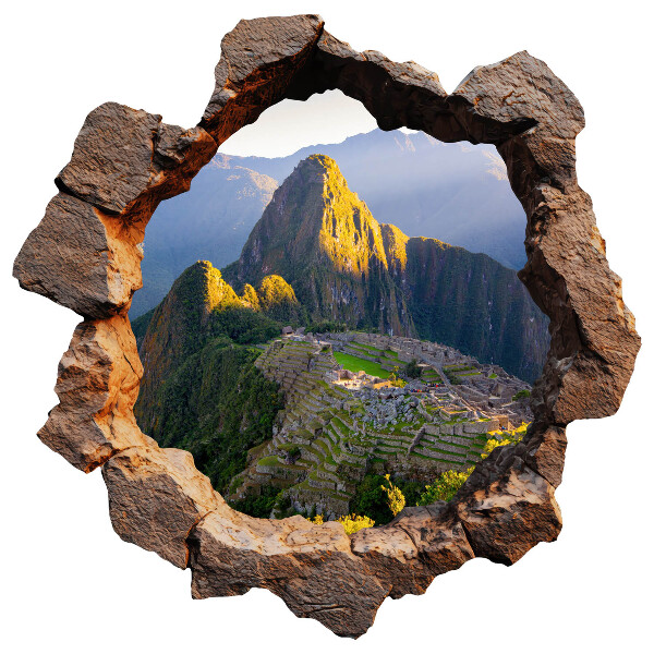 3D wall hole sticker 51x51 Rock Window