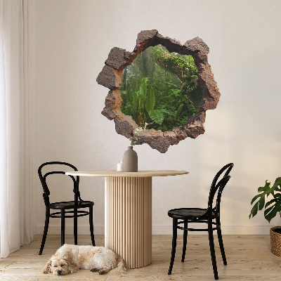 3D wall hole sticker 51x51 Green wonder