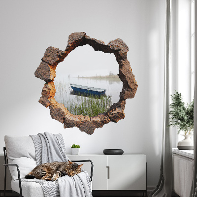 3D wall hole sticker 51x51 Stone Lake